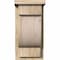 Ekena Millwork Alpine Rough Sawn Corbel w/Backplate, Douglas Fir, 8"W x 8"D x 16"H COR08X08X16ALP01RDF - alternate 2
